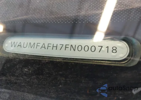 2015 Audi A5 2.0T Premium from USA, damaged, VIN WAUMFAFH7FN000718